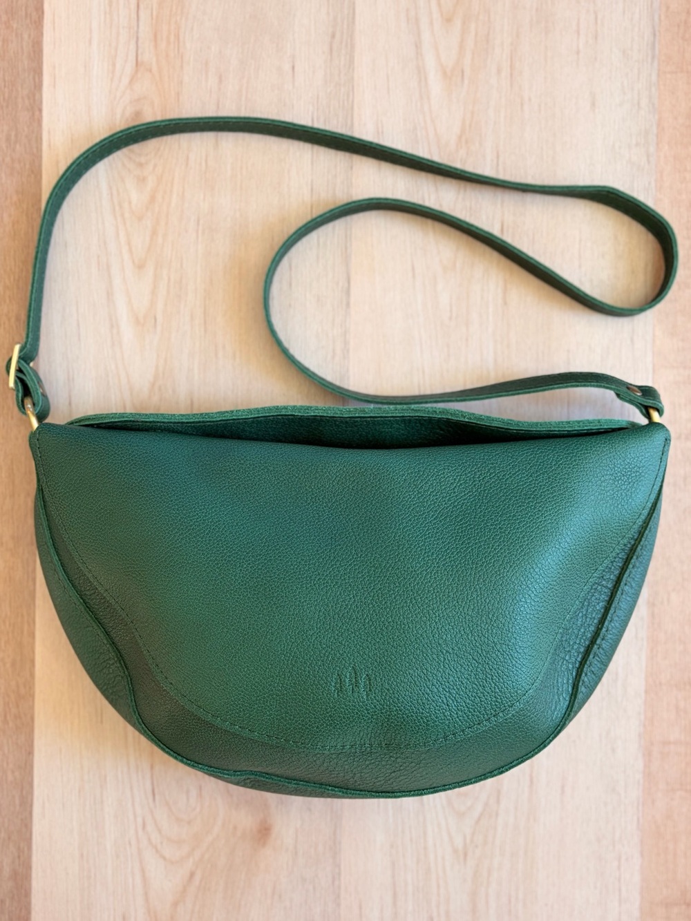 Portland Leather Large Koala Sling Bag Bacalar Green